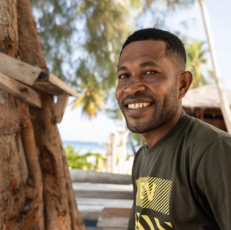 Man smiling