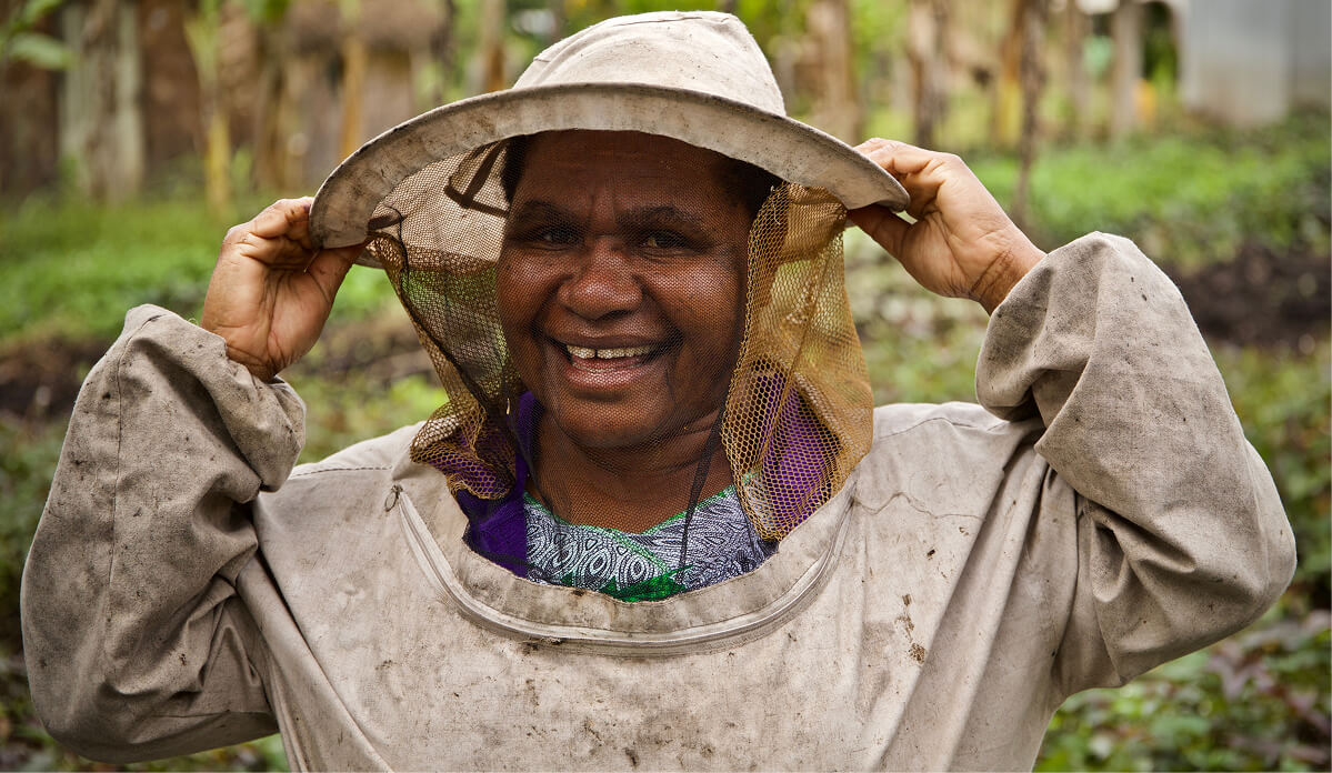 Farmer-smiling Farmer smiling